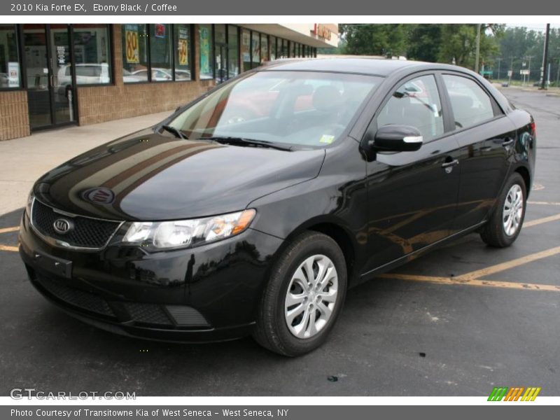 Ebony Black / Coffee 2010 Kia Forte EX