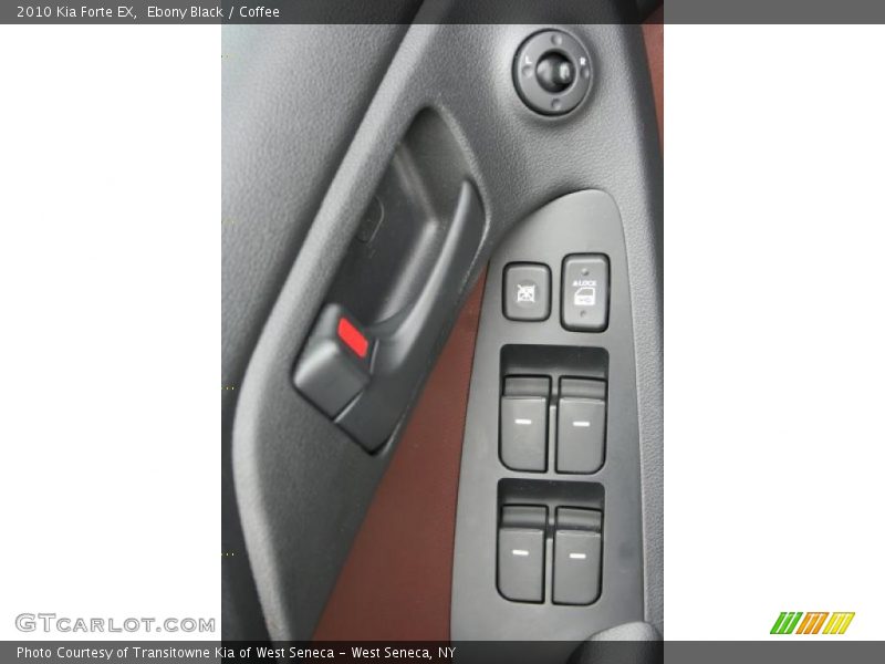 Ebony Black / Coffee 2010 Kia Forte EX