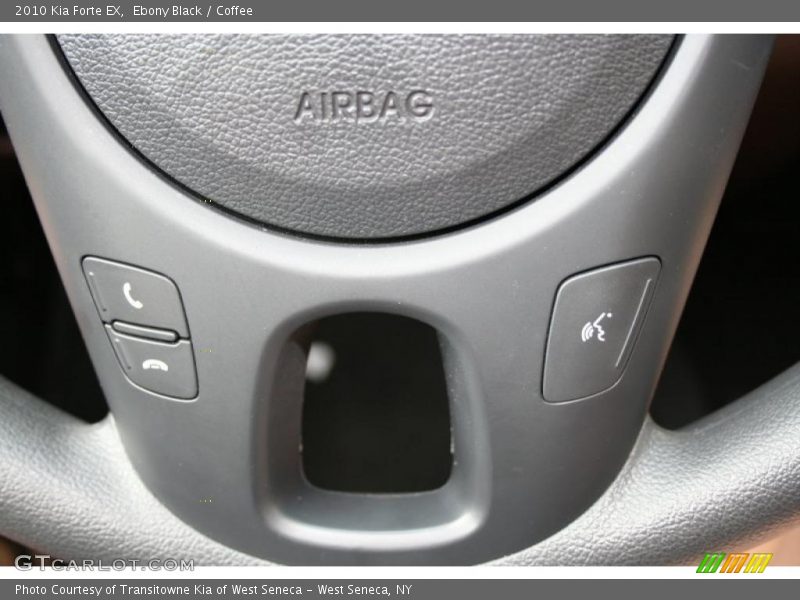 Ebony Black / Coffee 2010 Kia Forte EX