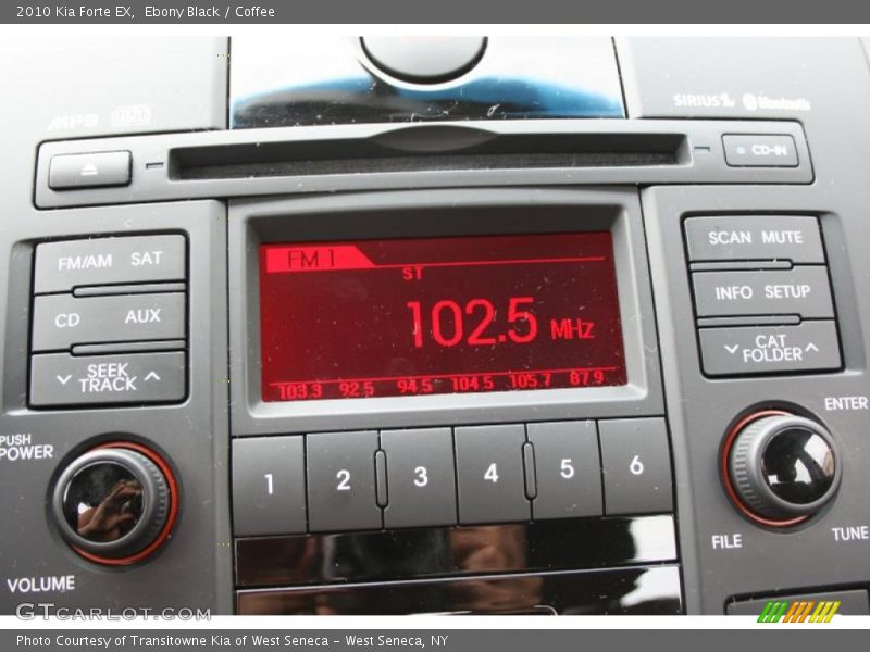 Ebony Black / Coffee 2010 Kia Forte EX