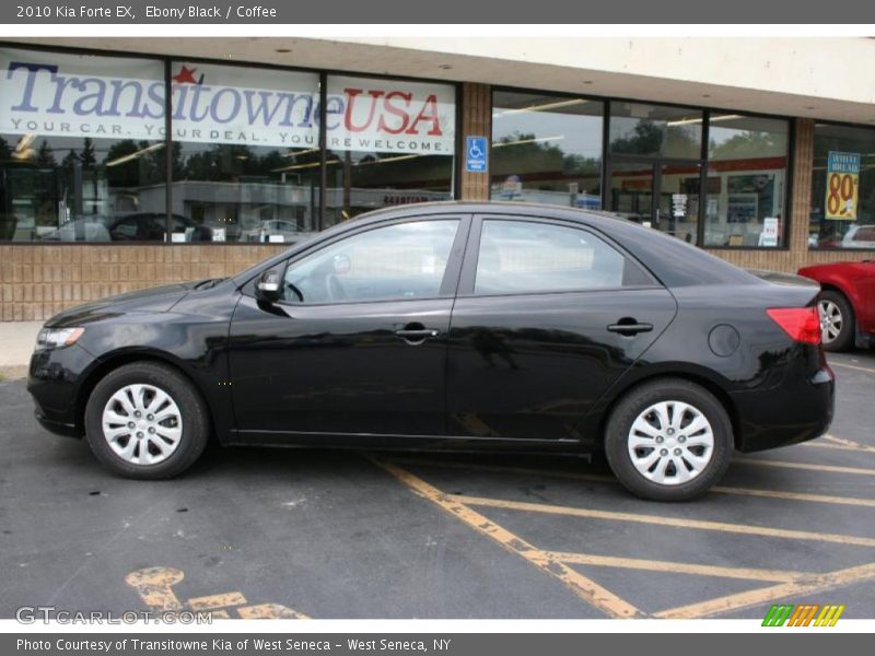 Ebony Black / Coffee 2010 Kia Forte EX