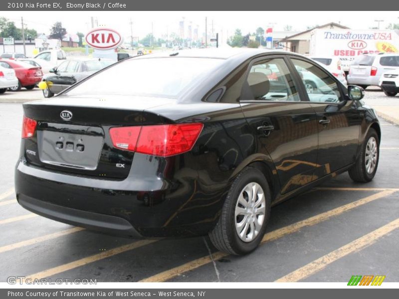 Ebony Black / Coffee 2010 Kia Forte EX
