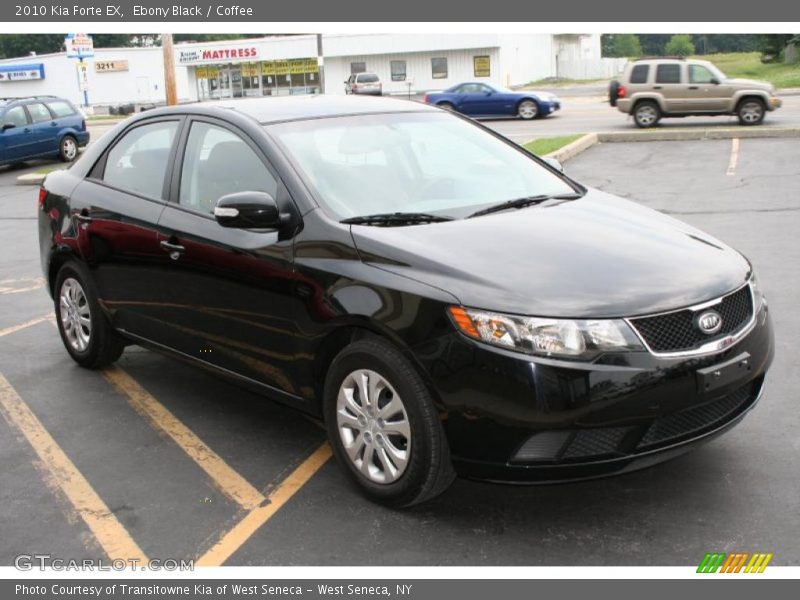 Ebony Black / Coffee 2010 Kia Forte EX