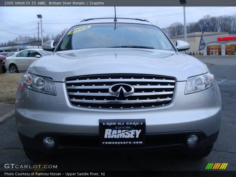 Brilliant Silver Metallic / Graphite 2005 Infiniti FX 35 AWD