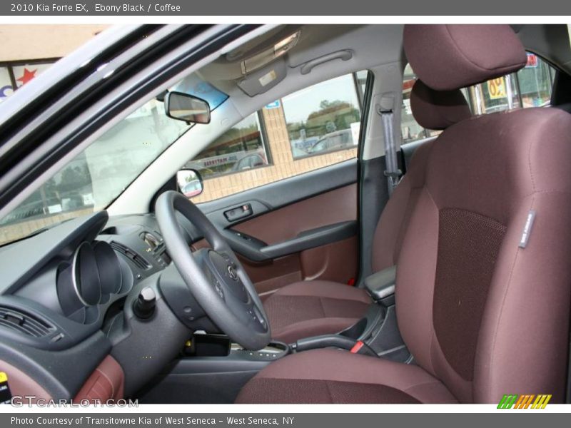 Ebony Black / Coffee 2010 Kia Forte EX