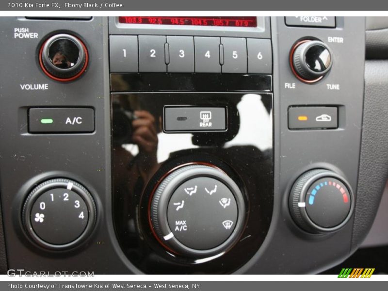 Ebony Black / Coffee 2010 Kia Forte EX