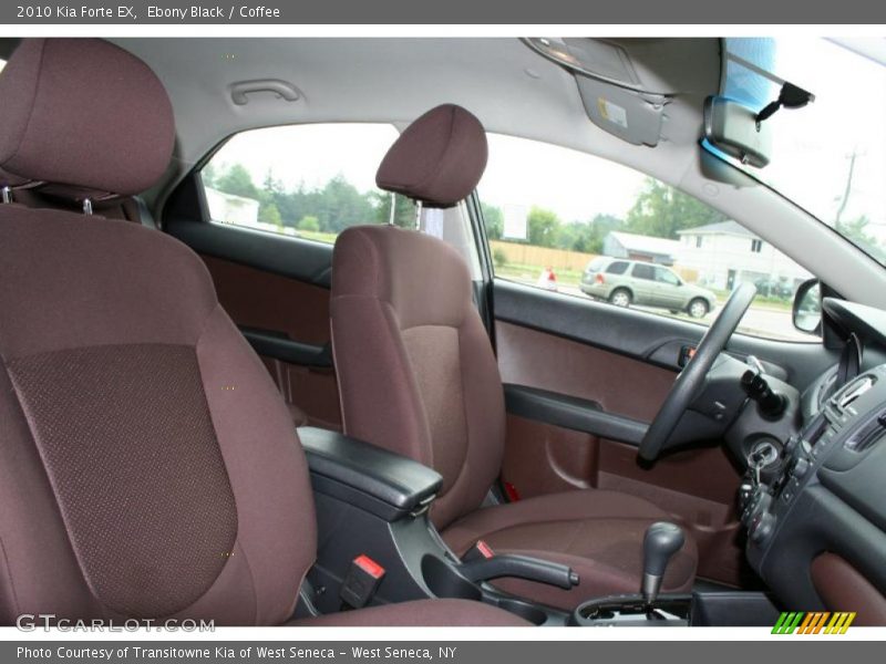 Ebony Black / Coffee 2010 Kia Forte EX