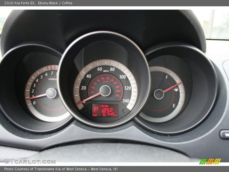 Ebony Black / Coffee 2010 Kia Forte EX