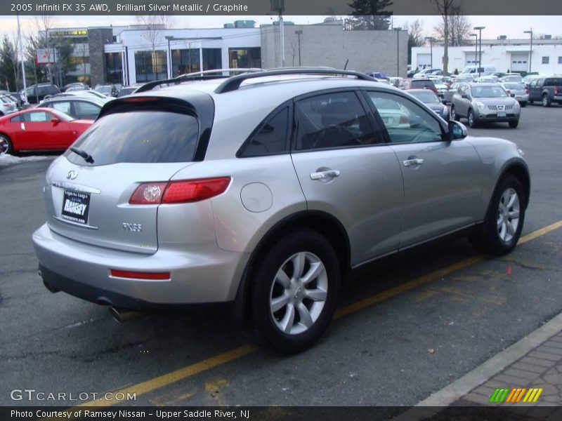 Brilliant Silver Metallic / Graphite 2005 Infiniti FX 35 AWD