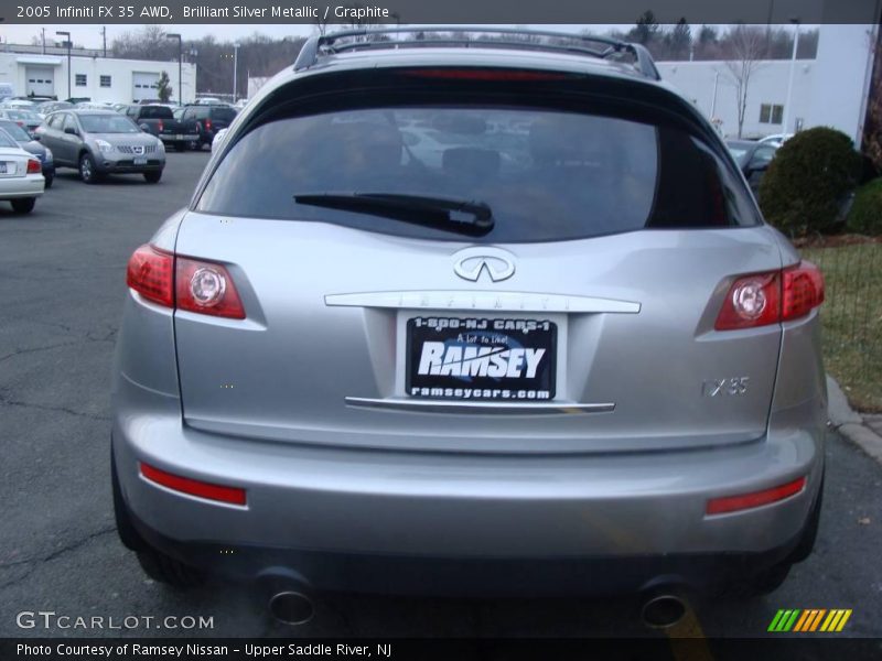 Brilliant Silver Metallic / Graphite 2005 Infiniti FX 35 AWD