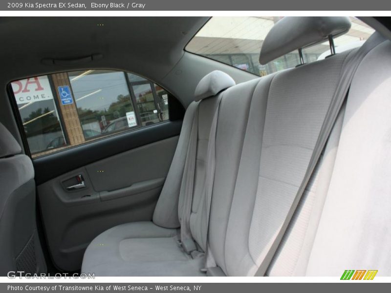 Ebony Black / Gray 2009 Kia Spectra EX Sedan