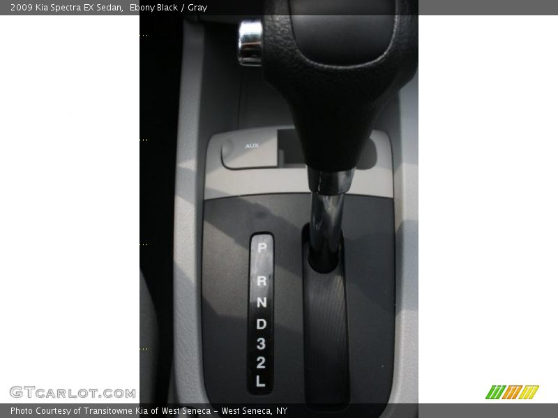 Ebony Black / Gray 2009 Kia Spectra EX Sedan