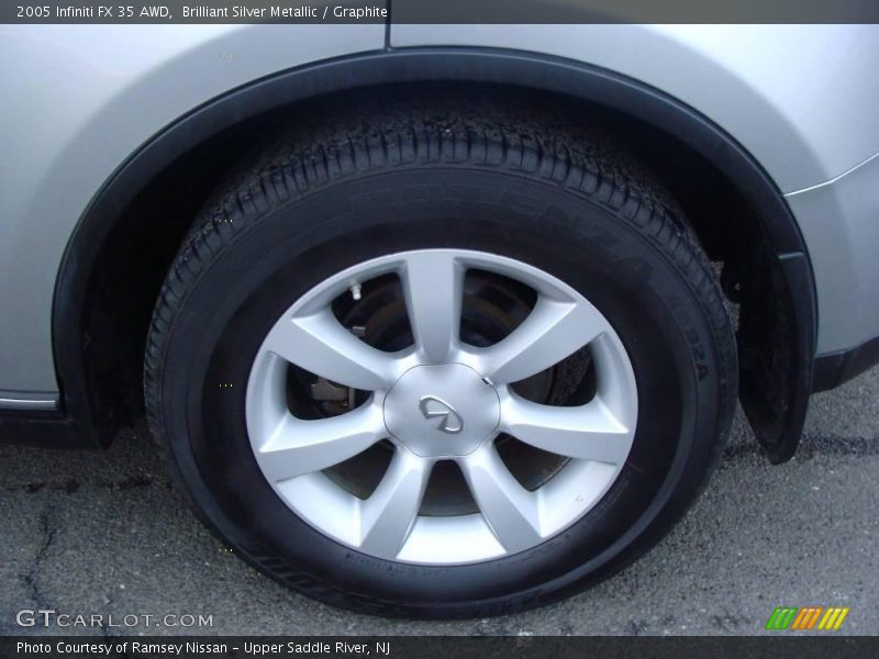 Brilliant Silver Metallic / Graphite 2005 Infiniti FX 35 AWD