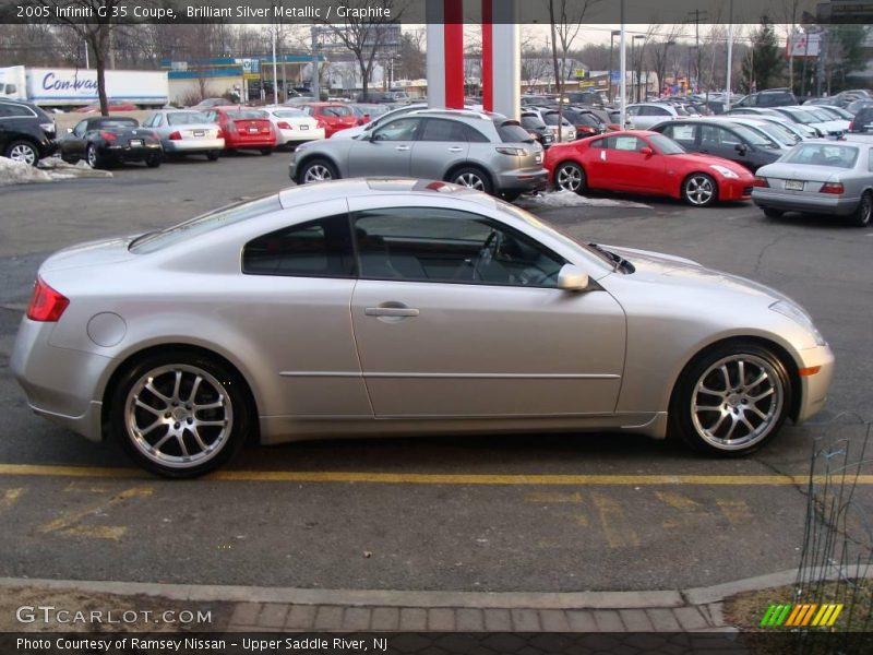 Brilliant Silver Metallic / Graphite 2005 Infiniti G 35 Coupe