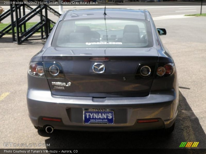 Galaxy Gray Mica / Black 2009 Mazda MAZDA3 i Sport Sedan