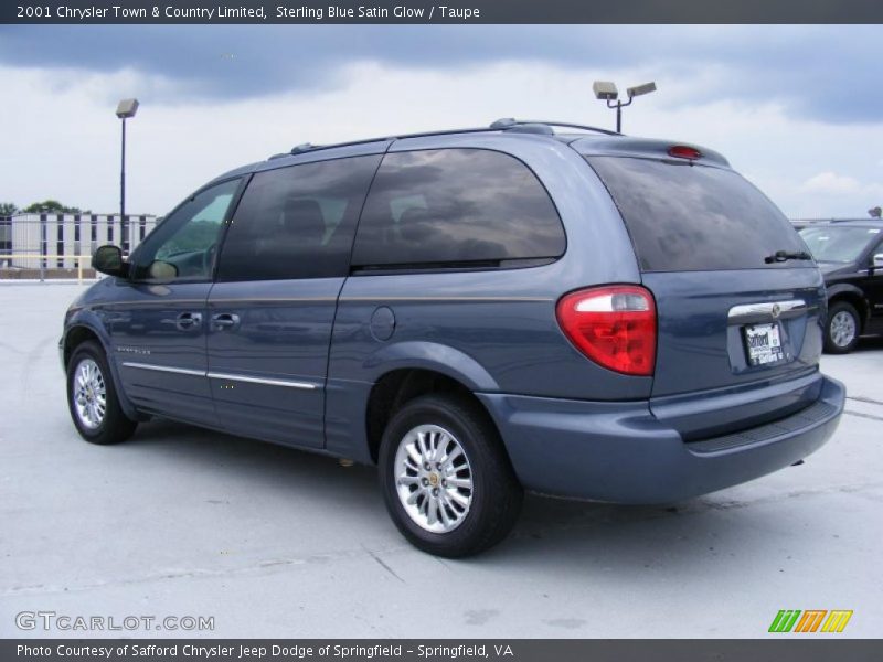 Sterling Blue Satin Glow / Taupe 2001 Chrysler Town & Country Limited