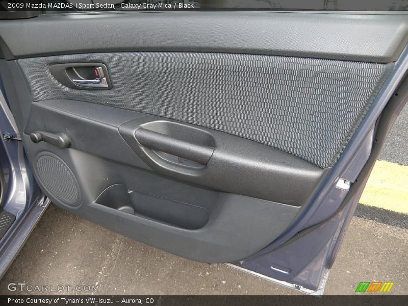 Galaxy Gray Mica / Black 2009 Mazda MAZDA3 i Sport Sedan
