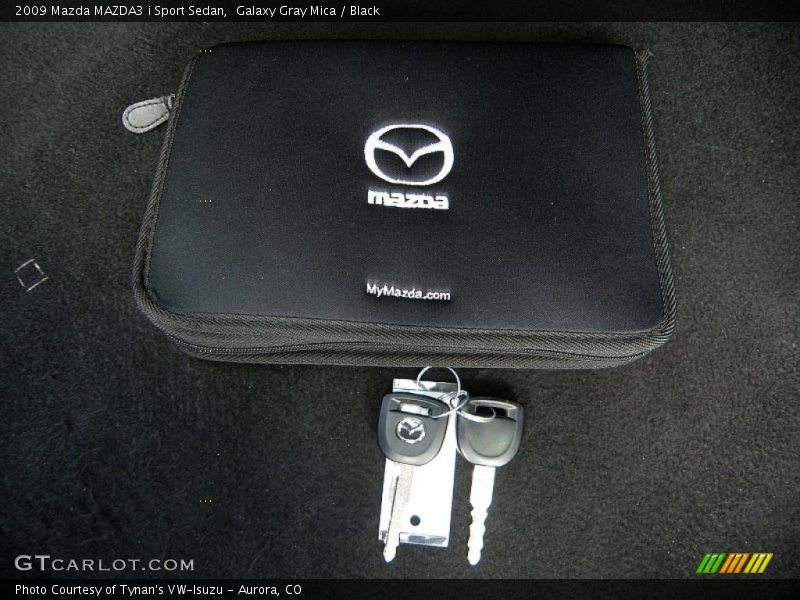 Galaxy Gray Mica / Black 2009 Mazda MAZDA3 i Sport Sedan