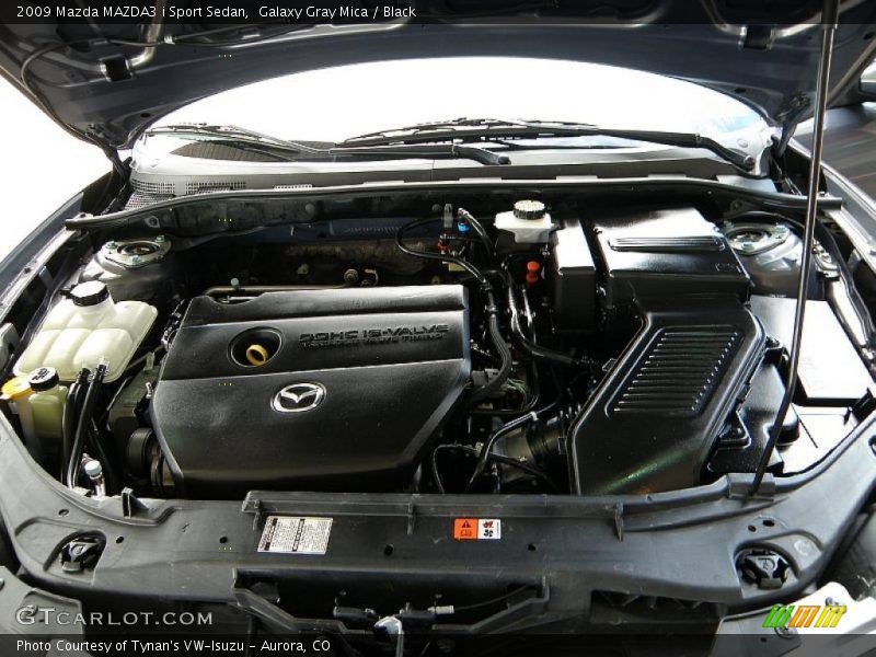 Galaxy Gray Mica / Black 2009 Mazda MAZDA3 i Sport Sedan