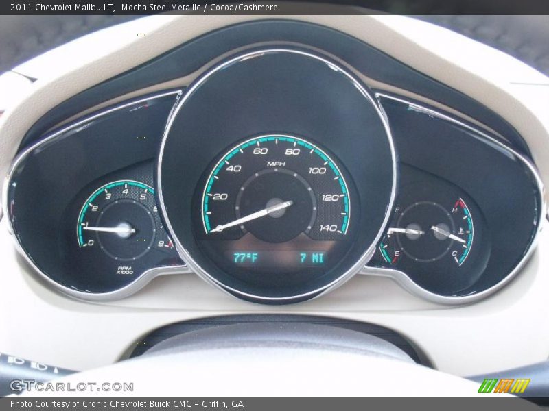 Mocha Steel Metallic / Cocoa/Cashmere 2011 Chevrolet Malibu LT