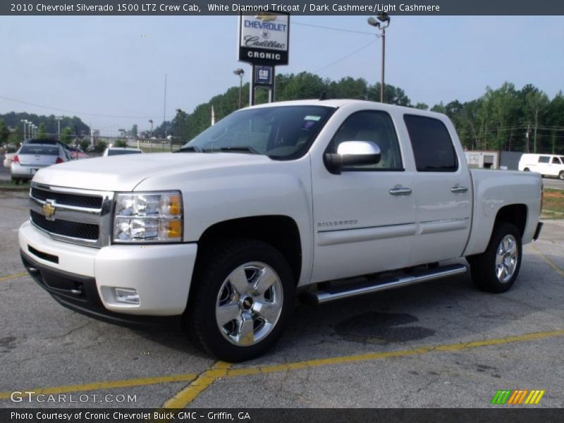 White Diamond Tricoat / Dark Cashmere/Light Cashmere 2010 Chevrolet Silverado 1500 LTZ Crew Cab