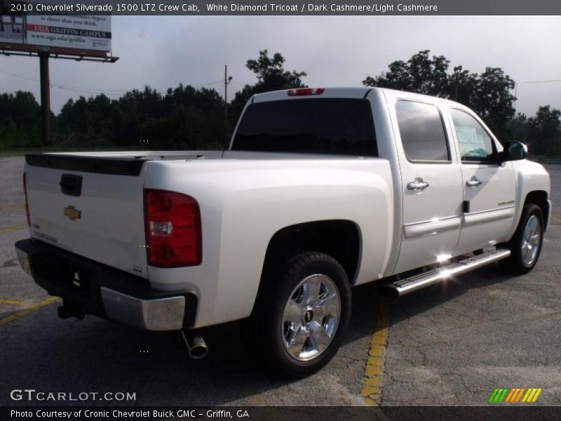 White Diamond Tricoat / Dark Cashmere/Light Cashmere 2010 Chevrolet Silverado 1500 LTZ Crew Cab