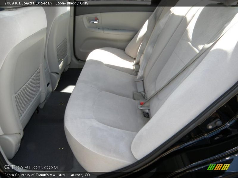 Ebony Black / Gray 2009 Kia Spectra EX Sedan