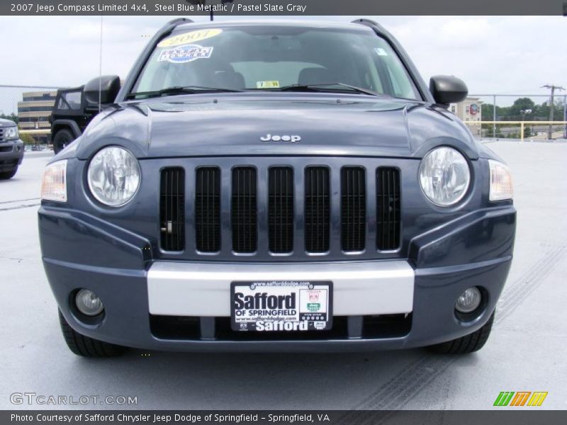 Steel Blue Metallic / Pastel Slate Gray 2007 Jeep Compass Limited 4x4