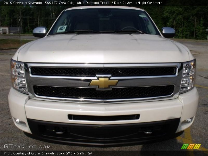 White Diamond Tricoat / Dark Cashmere/Light Cashmere 2010 Chevrolet Silverado 1500 LTZ Crew Cab