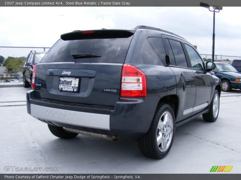 Steel Blue Metallic / Pastel Slate Gray 2007 Jeep Compass Limited 4x4