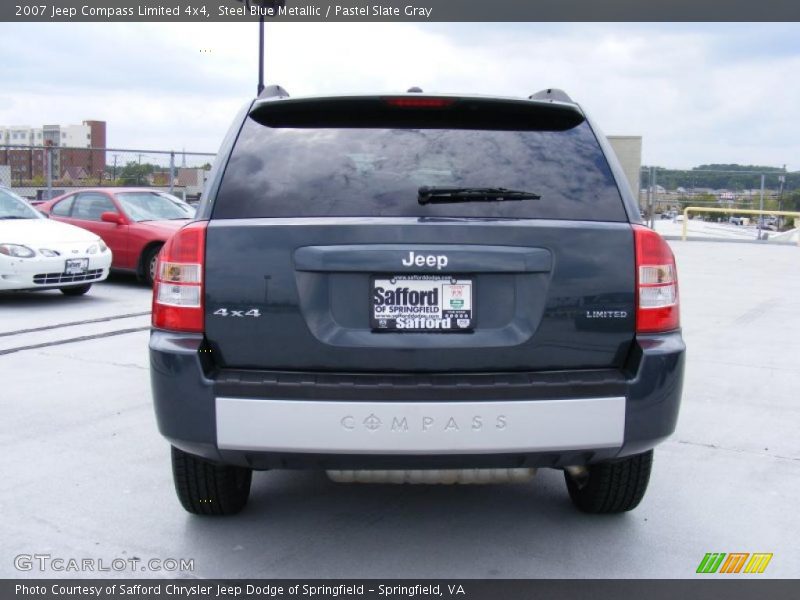Steel Blue Metallic / Pastel Slate Gray 2007 Jeep Compass Limited 4x4