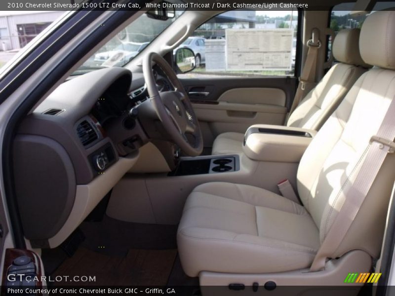 White Diamond Tricoat / Dark Cashmere/Light Cashmere 2010 Chevrolet Silverado 1500 LTZ Crew Cab