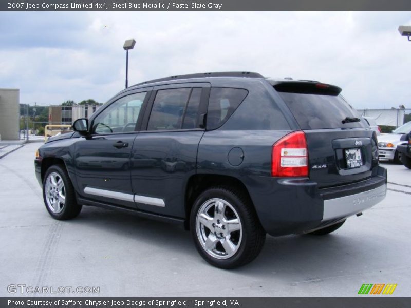 Steel Blue Metallic / Pastel Slate Gray 2007 Jeep Compass Limited 4x4