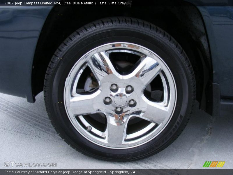 Steel Blue Metallic / Pastel Slate Gray 2007 Jeep Compass Limited 4x4