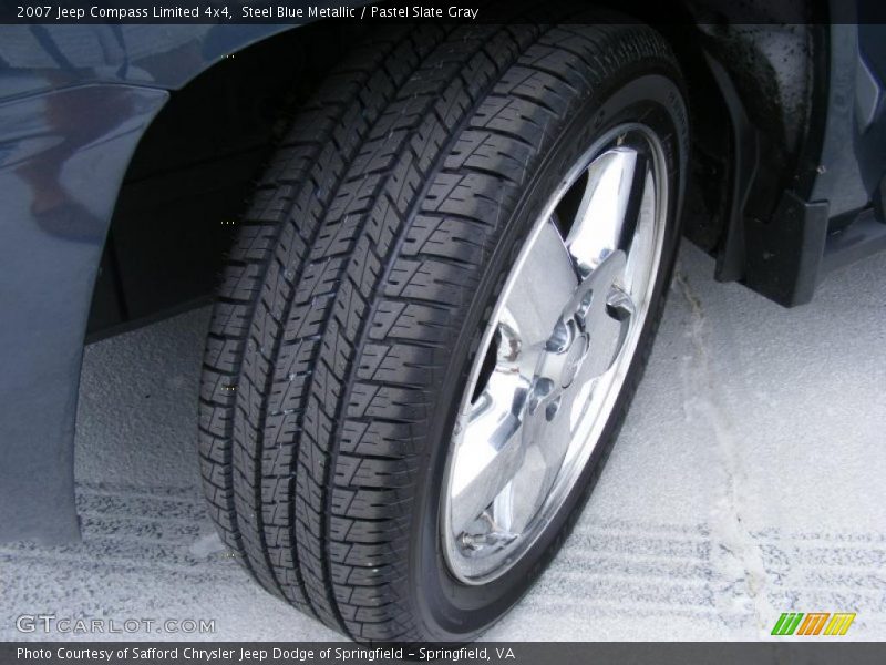 Steel Blue Metallic / Pastel Slate Gray 2007 Jeep Compass Limited 4x4