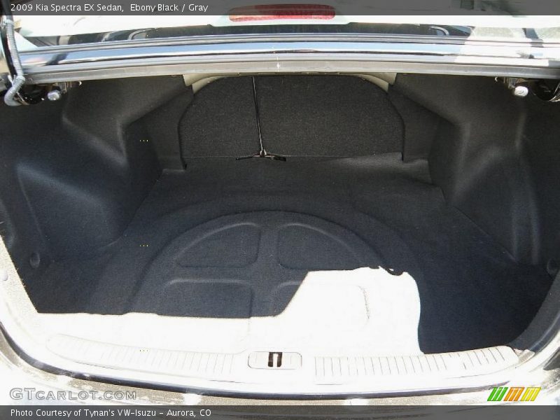 Ebony Black / Gray 2009 Kia Spectra EX Sedan