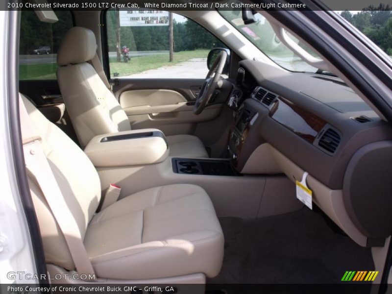 White Diamond Tricoat / Dark Cashmere/Light Cashmere 2010 Chevrolet Silverado 1500 LTZ Crew Cab