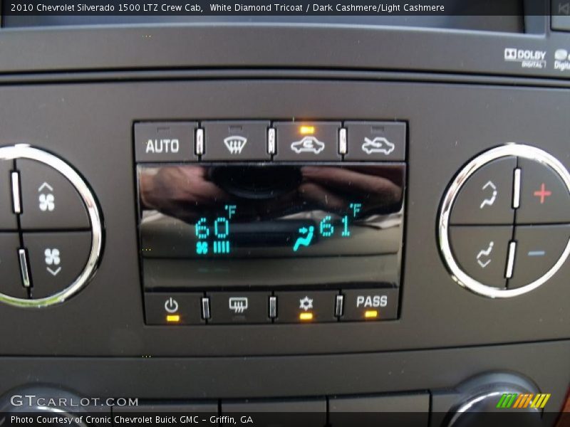White Diamond Tricoat / Dark Cashmere/Light Cashmere 2010 Chevrolet Silverado 1500 LTZ Crew Cab