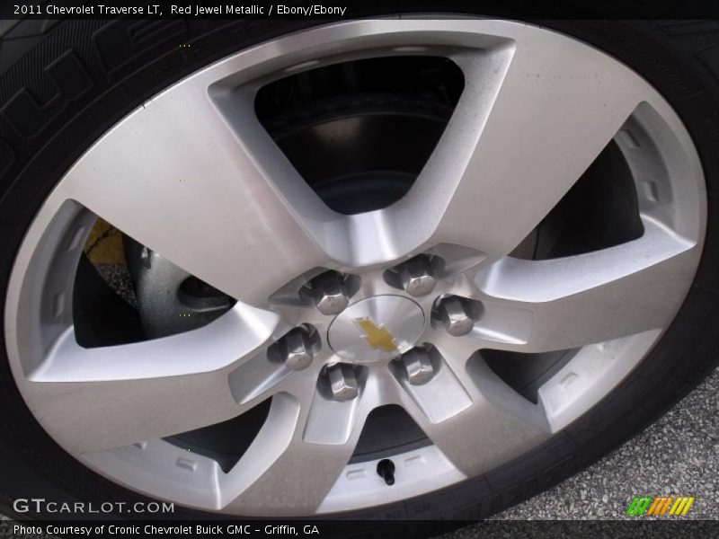 Red Jewel Metallic / Ebony/Ebony 2011 Chevrolet Traverse LT
