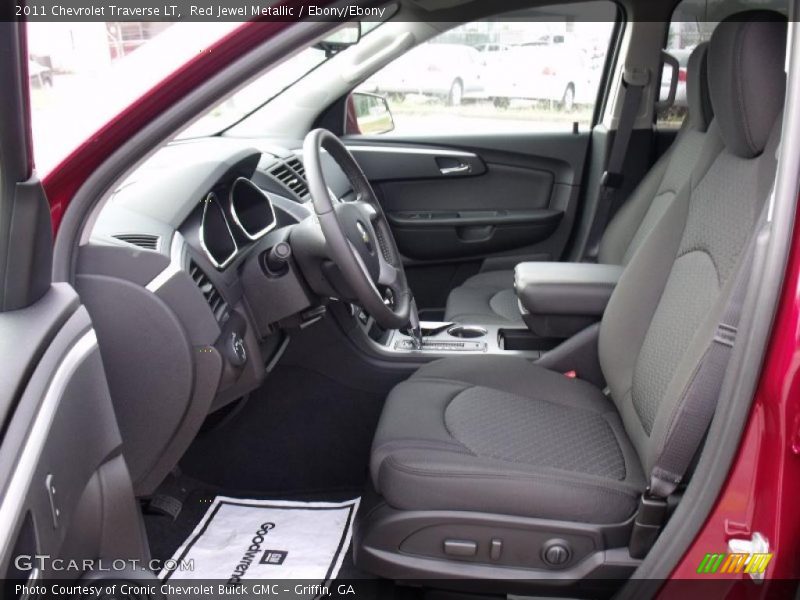 Red Jewel Metallic / Ebony/Ebony 2011 Chevrolet Traverse LT