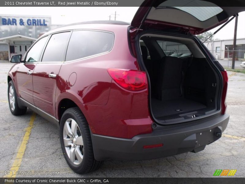 Red Jewel Metallic / Ebony/Ebony 2011 Chevrolet Traverse LT