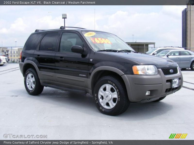 Black Clearcoat / Medium Parchment 2002 Ford Escape XLT V6