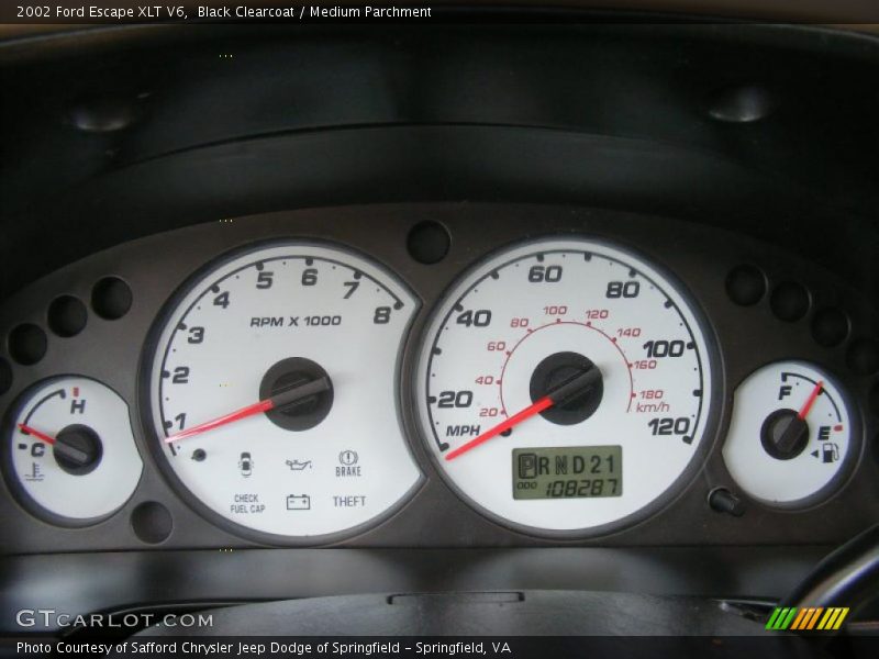 Black Clearcoat / Medium Parchment 2002 Ford Escape XLT V6