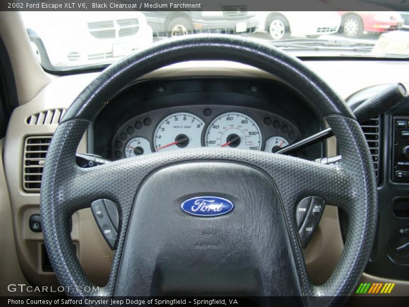 Black Clearcoat / Medium Parchment 2002 Ford Escape XLT V6
