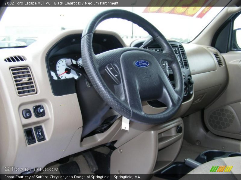 Black Clearcoat / Medium Parchment 2002 Ford Escape XLT V6