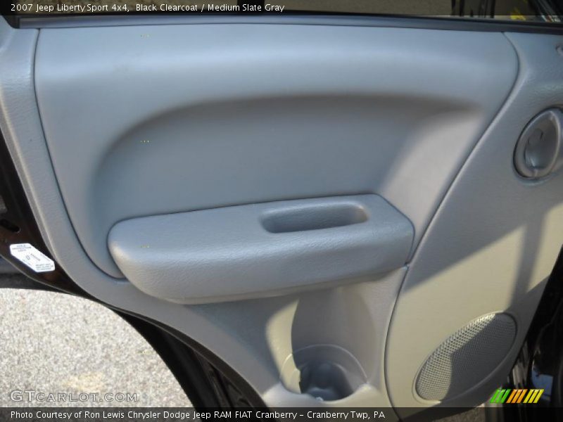 Black Clearcoat / Medium Slate Gray 2007 Jeep Liberty Sport 4x4
