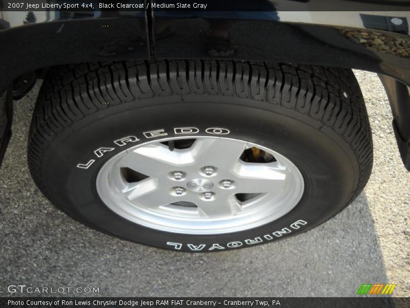 Black Clearcoat / Medium Slate Gray 2007 Jeep Liberty Sport 4x4