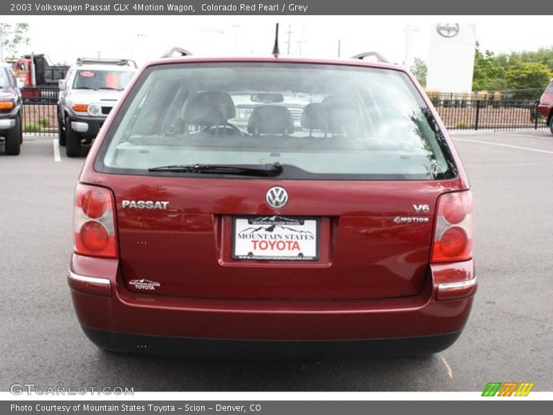Colorado Red Pearl / Grey 2003 Volkswagen Passat GLX 4Motion Wagon