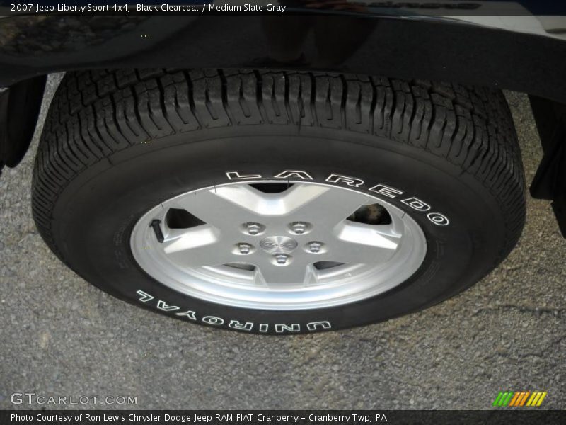 Black Clearcoat / Medium Slate Gray 2007 Jeep Liberty Sport 4x4