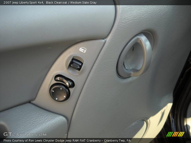 Black Clearcoat / Medium Slate Gray 2007 Jeep Liberty Sport 4x4